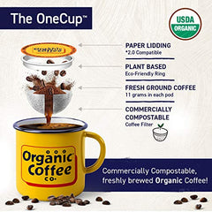 The Organic Coffee Co. compostable pods ready for Keurig 2.0 and other single-serve brewers.