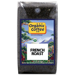 The Organic Coffee Co. French Roast whole beans deliver bold aroma for a rich morning