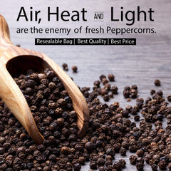 THE ORGANIC PANTRY ground peppercorns enhancing roasted vegetables.
