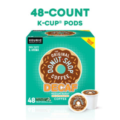 The Original Donut Shop Decaf K-Cups packshot shows full flavor