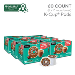 The Original Donut Shop Mocha One-Step Latte packaging highlights convenient single-serve flavor.