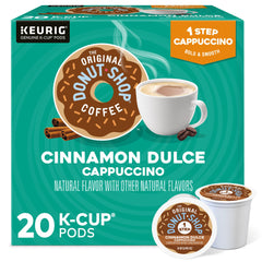 The Original Donut Shop Cinnamon Dulce cappuccino pod ready for brewing