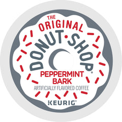 The Original Donut Shop Peppermint Bark K-Cup pod, convenient single-serve coffee.