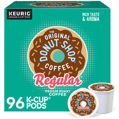 The Original Donut Shop Regular Keurig pods front view for quick, convenient brewing
