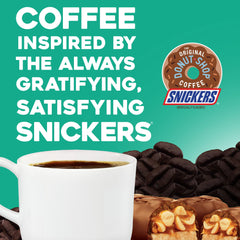 The Original Donut Shop Snickers Coffee brewed cup with steam