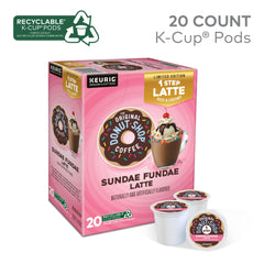 Sundae Fundae Latte packaging on shelf for easy purchase.