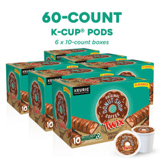 The Original Donut Shop Twix coffee K-Cup brew in action, convenient single-serve.