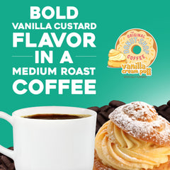 Close-up of The Original Donut Shop beans highlighting vanilla notes
