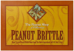 The Peanut Shop of Williamsburg Homestyle Brittle Box, nostalgic gift for sharing.