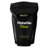 The Pistachio Factory pistachio flour close-up, gluten-free baking base.