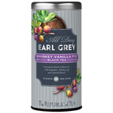 The Republic of Tea All Day Earl Grey Whiskey Vanilla Fig tea bags brewing a refined afternoon.