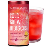 The Republic of Tea cold brew hibiscus sangria spice iced tea pouch for easy refreshment