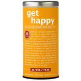 The Republic of Tea Get Happy No. 13 tea bags ready for a mood lift.
