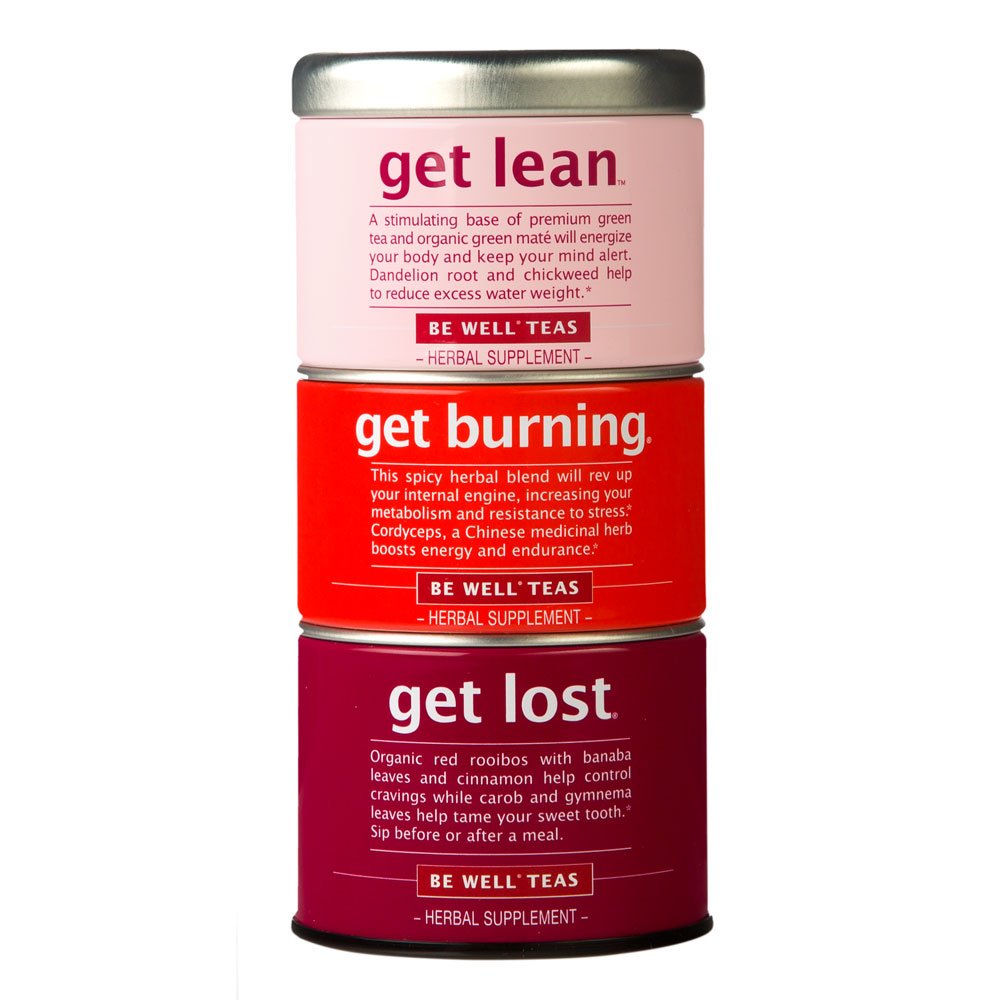 The Republic of Tea Get Lost stackable tin with 42 herbal bags for everyday sipping.