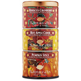 The Republic of Tea Harvest Stackable Tin collection for autumn gifting and sharing.