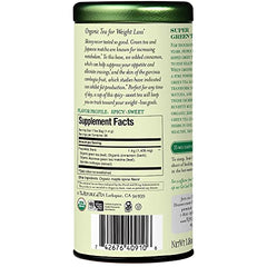 The Republic of Tea Lean Green tea box packaging shows 36 bags for everyday refreshment.