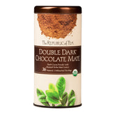 The Republic of Tea Organic Double Dark Chocolate Mate tea bags with rich aroma and sweetness