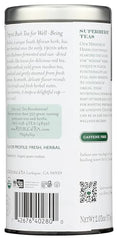 The Republic of Tea organic green rooibos leaves capture fresh, natural flavors for a soothing cup.