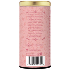 Close-up of strawberry, peach, vanilla flavors inside Wicked blend.