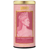 The Republic of Tea Wicked Find Your Courage tea bag in cup, calming herbal aroma.