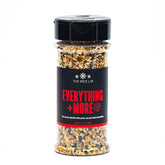 The Spice Lab Everything Bagel Seasoning jar close-up showing crunchy texture and bold aroma.