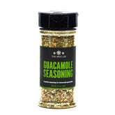 The Spice Lab Guacamole Mix on avocado enhances flavor with lime and jalapeño.