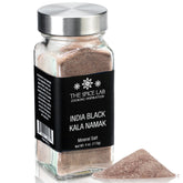 The Spice Lab Kala Namak black salt jar for vegan egg flavor.