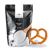 The Spice Lab pretzel salt crystal closeup highlights heat-resistant crystals for bakery pretzels.