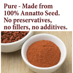 The Spice Way achiote seed powder bottle showcases premium, pure seasoning.