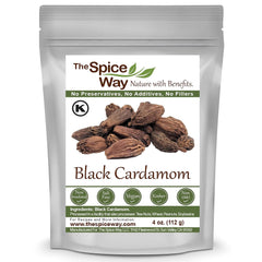 The Spice Way Black Cardamom pods close-up showing smoky aroma for slow-cooked meals