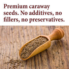 The Spice Way caraway seed whole dried seeds closeup highlights bitter-fruity notes.