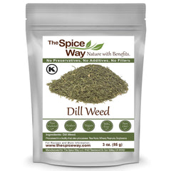 The Spice Way Dill Weed seeds packaging, ready for quick seasoning.
