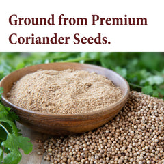 Premium coriander seeds close-up highlight quality and aroma.