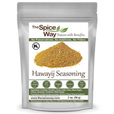 The Spice Way Hawayij bottle pour enhances soups with turmeric-forward warmth.