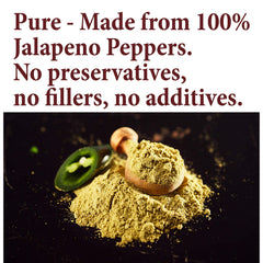 The Spice Way Jalapeño Powder closeup for bright heat in salsas.