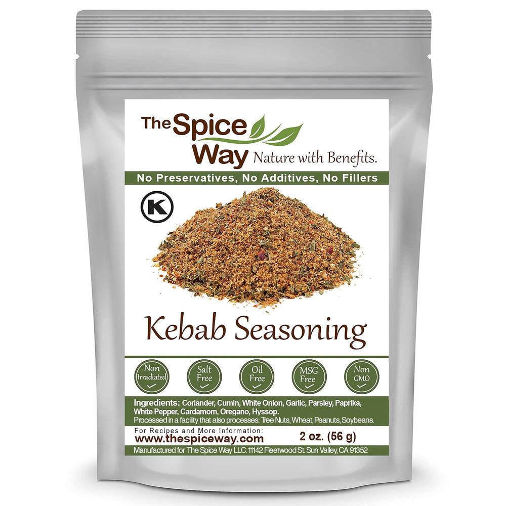 The Spice Way kebab seasoning beef kebab blend enhances grilled beef flavor.