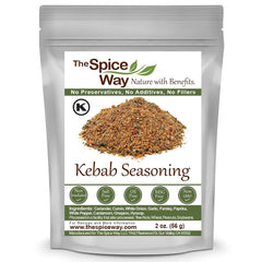 The Spice Way kebab seasoning beef kebab blend enhances grilled beef flavor.