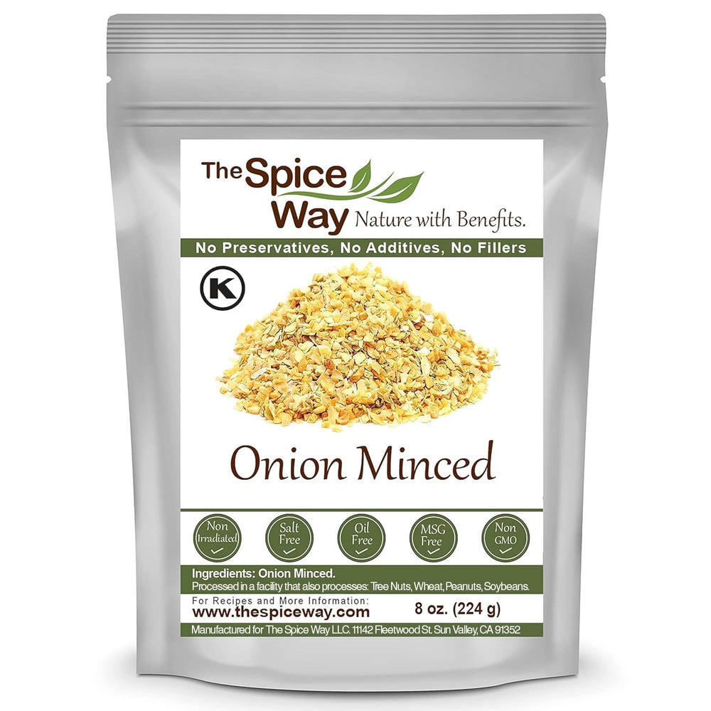 The Spice Way minced onion coarse flakes in bulk pack for rich flavor