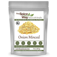 The Spice Way minced onion coarse flakes in bulk pack for rich flavor