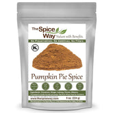 The Spice Way Pumpkin Pie Spice bottle front, ideal for autumn baking.