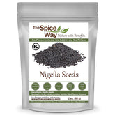 The Spice Way pure nigella seeds in a 2oz jar ready to elevate dips and cheeses