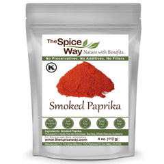 The Spice Way smoked paprika bottle shows pure, additive-free flavor.
