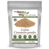 The Spice Way True Cinnamon Ceylon Powder jar with rich aroma for baking and tea