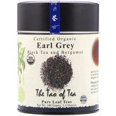 The Tao of Tea Earl Grey tin front with bright citrus aroma for everyday enjoyment.