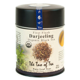 The Tao of Tea First Flush Darjeeling leaves close-up for nuanced aroma and bright cup