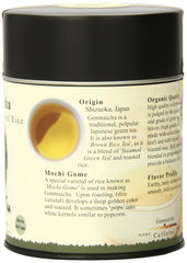 Steeping Genmaicha cup highlights the balanced green tea and toasted rice