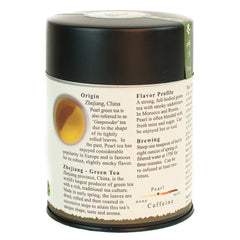 The Tao of Tea gunpowder pearl leaves close-up show tightly rolled shapes for authentic flavor