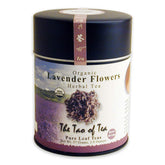 The Tao of Tea lavender leaves close-up for a calming, aromatic brew.