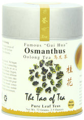 The Tao of Tea Osmanthus Oolong leaves ready for brewing with delicate aroma