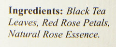 The Tao of Tea Rose Petal Black Tea in a ceramic cup offers a balanced, sweet-scented cup